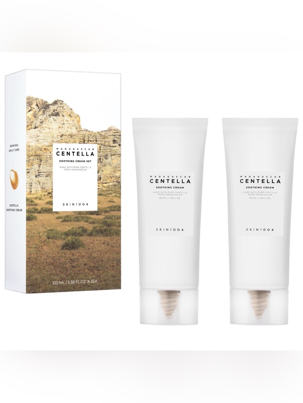 Madagascar Centella Soothing Cream - White (2-Pack)
